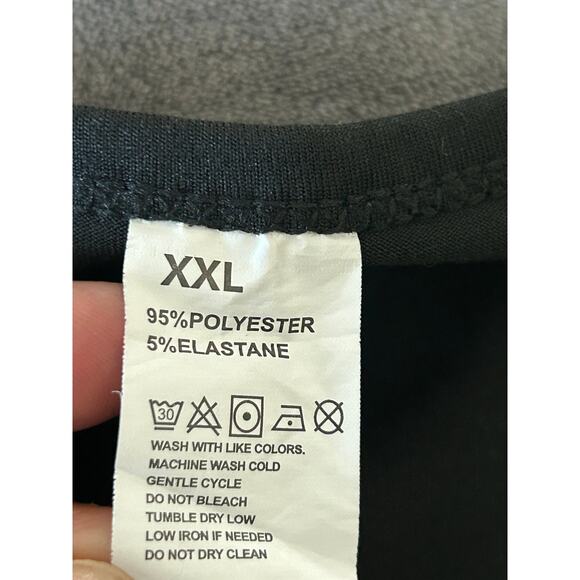 Tropical Floral Pattern Women's Tank Top/black Size XXL - Picture 3 of 7